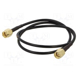 1 pcs x ONTECK - SMA-01-0.5 - Cable, 50Ω, 0.5m, SMA plug,both sides, black, straight
