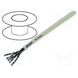 1 m x HELUKABEL - 17032 - Wire, LiYCY-P, 20x2x1mm2, shielded,tinned copper braid, PVC, grey