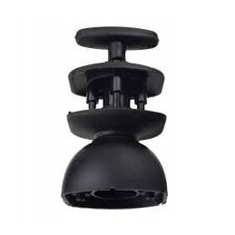 English trailer door latch, black lock