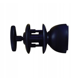 English trailer door latch, black lock