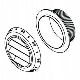 Webasto gray outlet, fi 60 mm, original grille