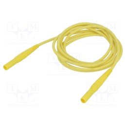 1 pcs x STu00c4UBLI - 66.9014-20024 - Test lead, 19A, banana plug 4mm x2, insulated, Urated: 1kV, Len: 2m