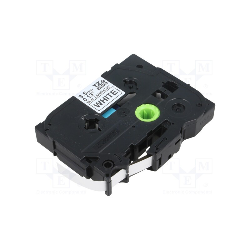 1 pcs x BROTHER - TZE-N201 - Tape, 3.5mm, 8m, white, Character colour: black