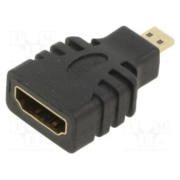 1 pcs x ART - KABADA HDMI/HDMI AL-OEM-53 - Adapter, HDMI socket,micro HDMI plug, black