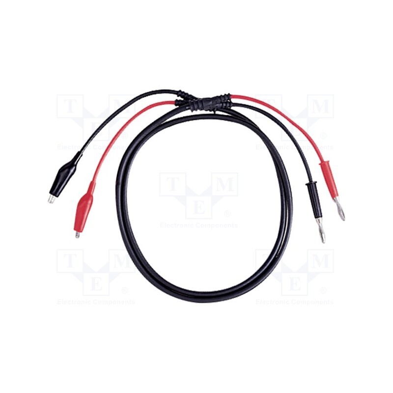 1 pcs x GW INSTEK - GTL-103 - Test leads, banana plug 4mm x2,aligator clip x2, Len: 1.2m