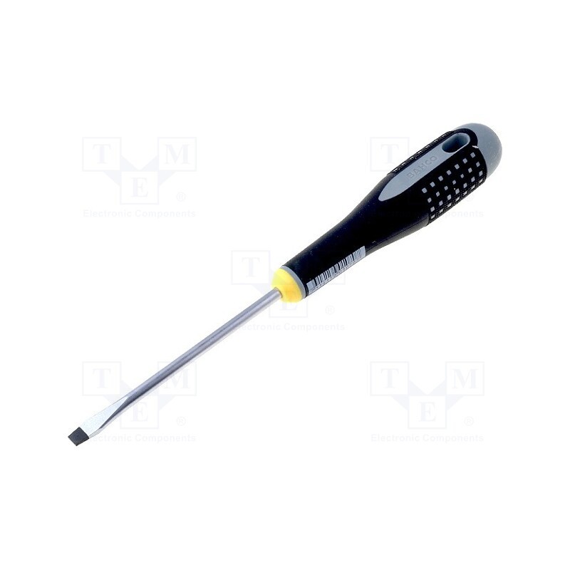 1 pcs x BAHCO - BE-8150 - Screwdriver, slot, 5,5x1,0mm, Blade length: 100mm
