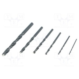 1 set x ALPEN-MAYKESTAG - 0000801122100 -AS - Drill set, for metal, high speed steel stal szybkotnąca HSS