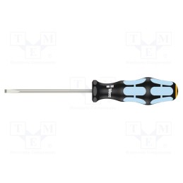 1 pcs x WERA - 5032003001 - Screwdriver, slot, 4,0x0,8mm, Blade length: 100mm