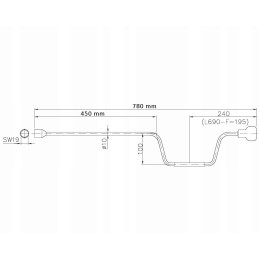 Crank for winterhoff fixed support for tow truck trailer