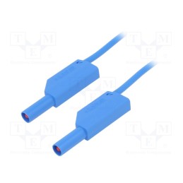 1 pcs x STu00c4UBLI - 28.0124-15023 - Test lead, 32A, banana plug 4mm,both sides, Len: 1.5m, blue