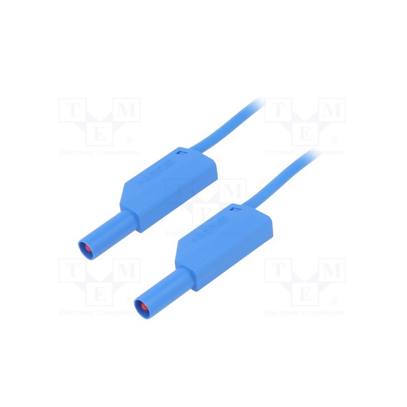 1 pcs x STu00c4UBLI - 28.0124-15023 - Test lead, 32A, banana plug 4mm,both sides, Len: 1.5m, blue
