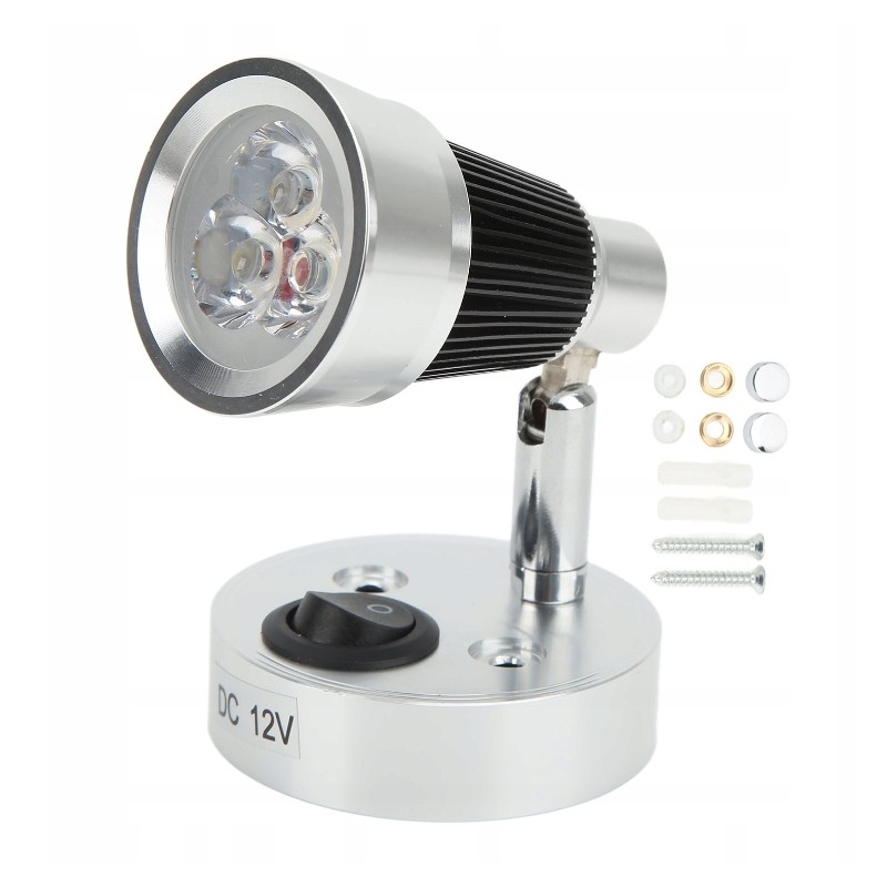 Wall lamp 12v LED aluminum rotating lamp