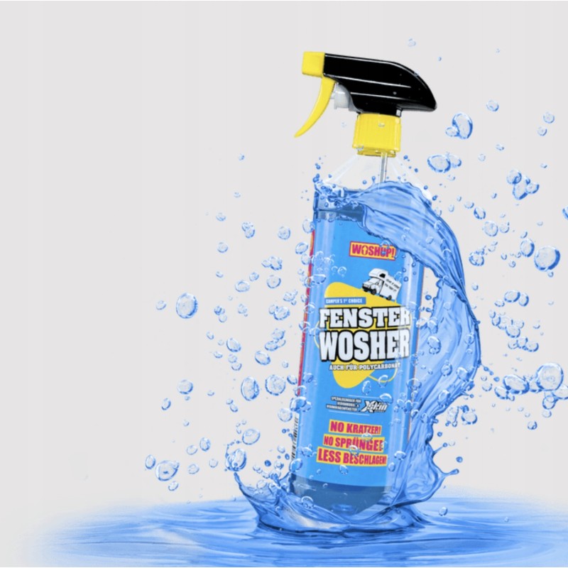 Woshup liquid for cleaning acrylic, plastic and glass windows