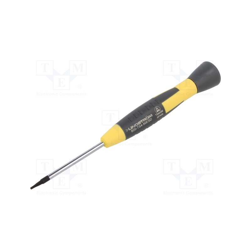 1 pcs x LINDSTRu00d6M - 805-TS4-50ESD - Screwdriver, Pentalobe, precision, TS4, ESD, Blade length: 50mm