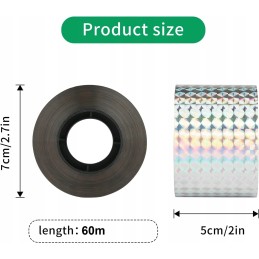 Reflective tape birds 110 m x 5 cm