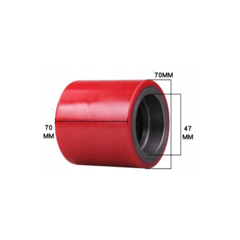 70x70 47x14 roll polyurethane pallet jack promag