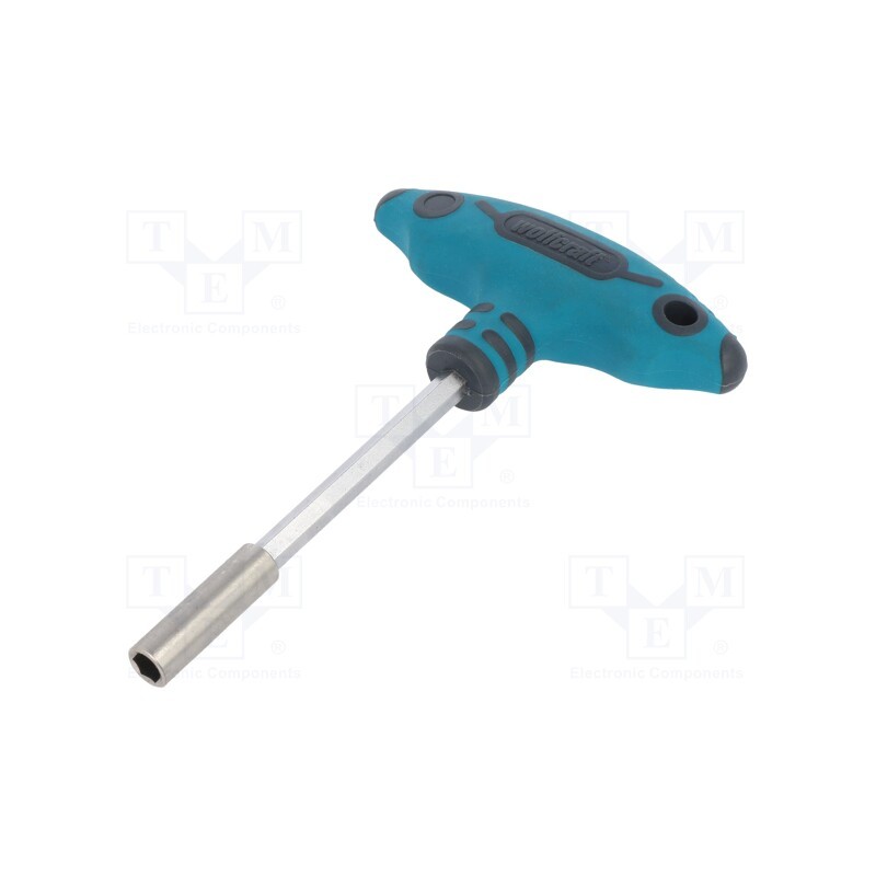 1 pcs x WOLFCRAFT - 1235000 - Screwdriver handle, 152mm, for hex bits 1/4'