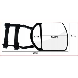 Hooby attachment mirror for towing a trailer