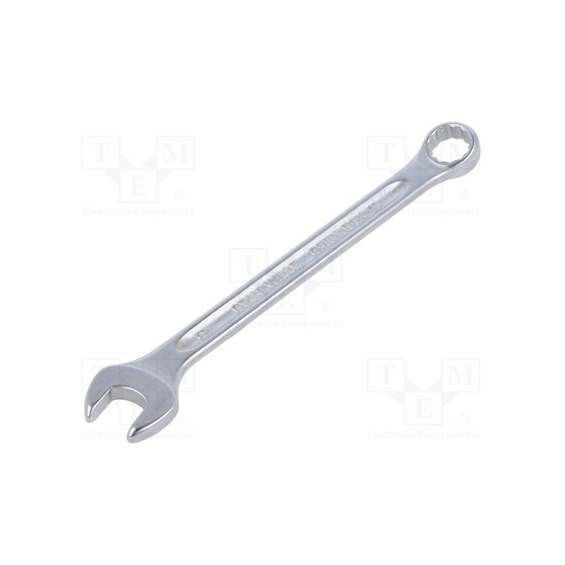 1 pcs x STAHLWILLE - 40080909 - Wrench, combination spanner, 9mm, chromium plated steel, L: 120mm