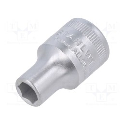 1 pcs x STAHLWILLE - 3030009 - Socket, 6-angles,socket spanner, HEX 9mm, 1/2', 38mm, short