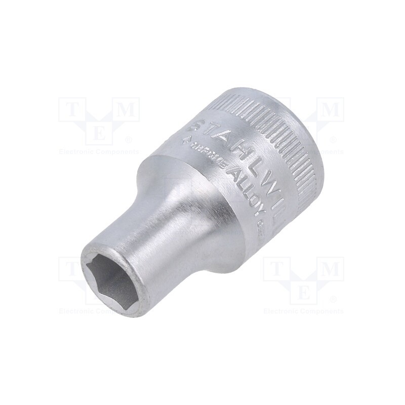 1 pcs x STAHLWILLE - 3030009 - Socket, 6-angles,socket spanner, HEX 9mm, 1/2', 38mm, short