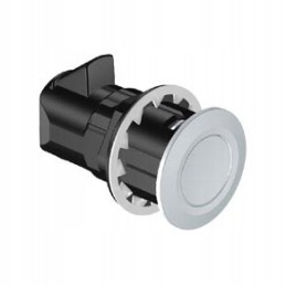 Southco black round push lock