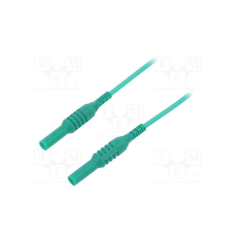 1 pcs x CLIFF - CIH30240G - Test lead, 1kVDC, 10A, banana plug 4mm,both sides, Len: 1.5m