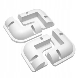 Corner solar panel holders for a camper