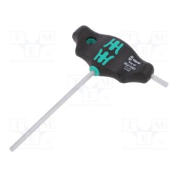 1 pcs x WERA - 5023338001 - Screwdriver, hex key, HEX 4mm, with holding function, 400