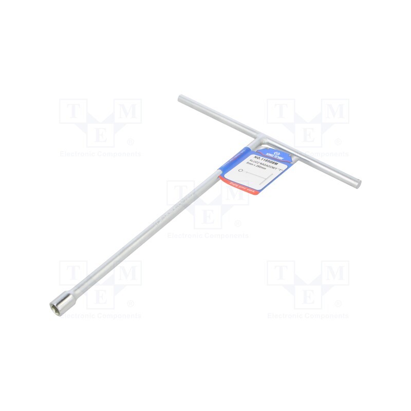 1 pcs x KING TONY - 118508M - Wrench, socket spanner, 8mm, Chrom-vanadium steel, L: 250mm