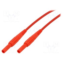 1 pcs x STu00c4UBLI - 66.9012-20022 - Test lead, 19A, banana socket 4mm,banana plug 4mm, insulated