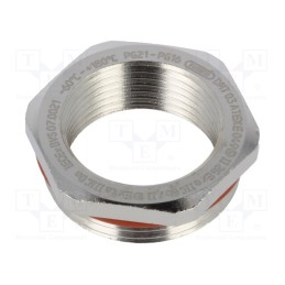 1 pcs x HUMMEL - 1.079.2116.01 - Reduction of threads for glands, Int.thread: PG16, brass, nickel