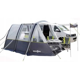 Inflatable tent for a Brunner camper