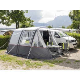 Inflatable tent for a Brunner camper