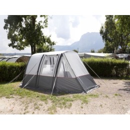 Inflatable tent for a Brunner camper