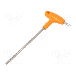 1 pcs x BETA - 961938 - Wrench, hex key, HEX 4mm, stainless steel, Kind of handle: T