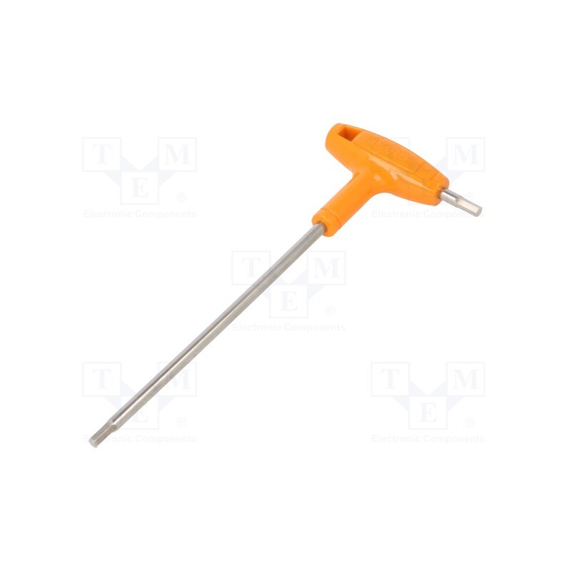 1 pcs x BETA - 961938 - Wrench, hex key, HEX 4mm, stainless steel, Kind of handle: T