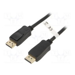 1 pcs x Goobay - 49959 - Cable, DisplayPort 1.2,HDCP 2.2, DisplayPort plug,both sides