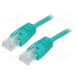 1 pcs x GEMBIRD - PP12-5M/G - Patch cord, U/UTP, 5e, stranded, CCA, PVC, green, 5m, 26AWG