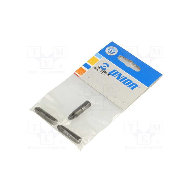 1 pcg x UNIOR - 602428 - Screwdriver bit, Pozidriv®, PZ3, Overall len: 32mm, 3pcs.