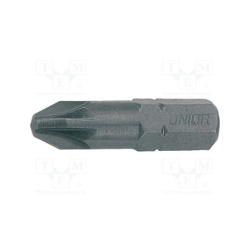 1 pcg x UNIOR - 602427 - Screwdriver bit, Pozidriv®, PZ2, Overall len: 32mm, 3pcs.