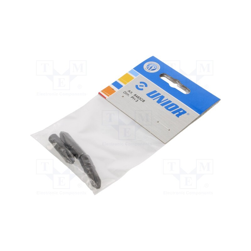 1 pcg x UNIOR - 602424 - Screwdriver bit, Phillips, PH3, Overall len: 32mm, 3pcs.