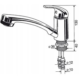 Faucet with shower for a Carino Reich camper trailer