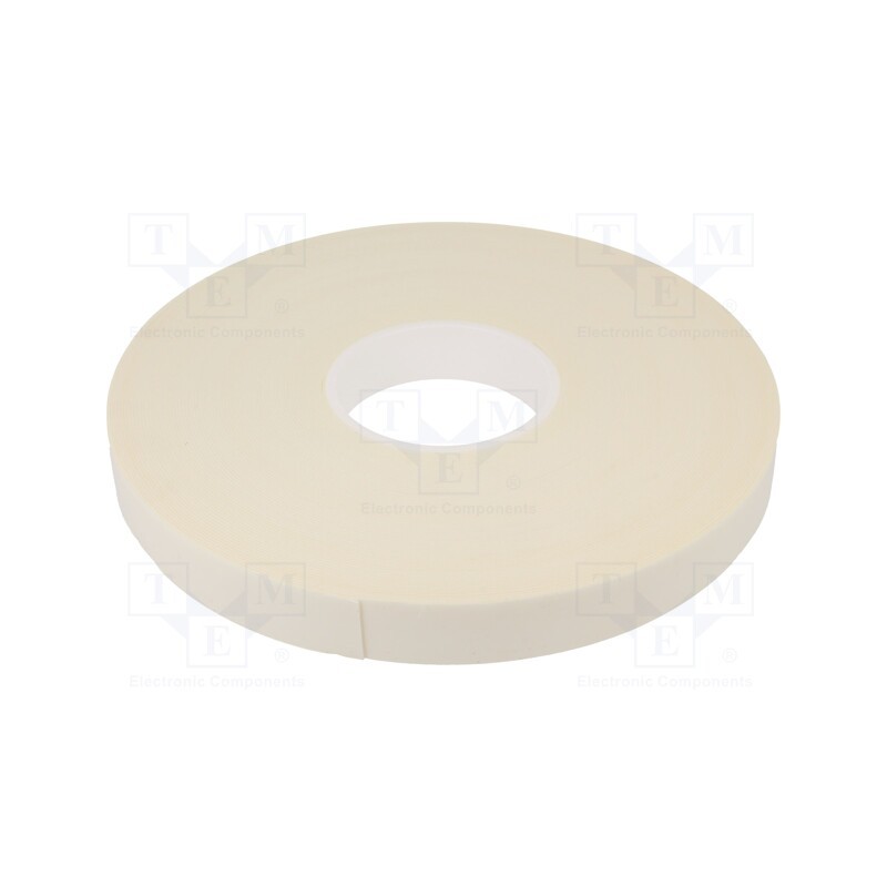 1 rol x - 3502 PIANKOWA 1MM 25MM-33M - Tape: fixing, W: 25mm, L: 33m, Thk: 1mm, two-sided adhesive, white