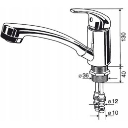 Faucet for camper trailer carino reich shower