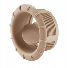 Air outlet closed with a nozzle in a beige truma