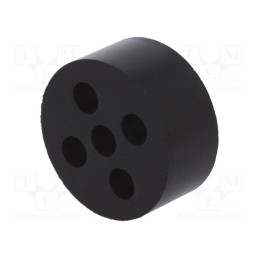 1 pcs x LAPP - 53325540 - Insert for gland, 4mm, M25, IP54, NBR rubber, Holes no: 5