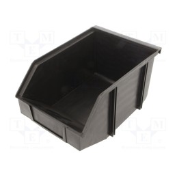 1 pcs x STATICTEC - STP1103 - Cuvette, ESD, L: 233mm, W: 159mm, H: 120mm, black