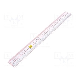 1 pcs x STATICTEC - STS1060 - Ruler, ESD, 300mm, colourless