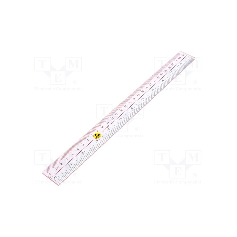 1 pcs x STATICTEC - STS1060 - Ruler, ESD, 300mm, colourless
